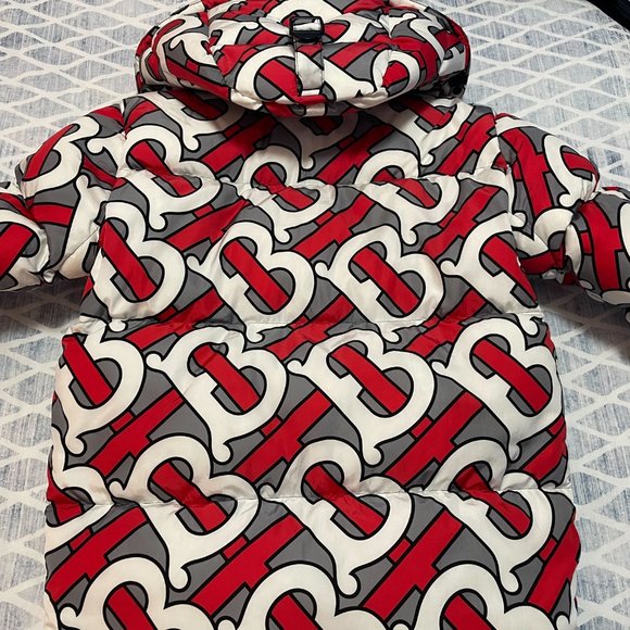 Burberry Monogram Print Puffer Winter Jacket - Picture 8 of 11